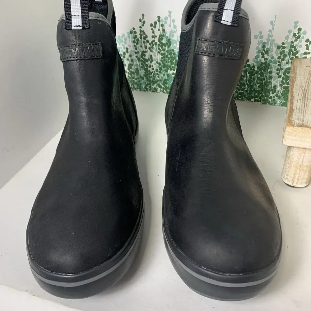 Extratuf Black Leather Waterproof Ankle Boot XAL-000 Men’s Size 10 EUC